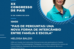 Programação do XX Congresso de Pais