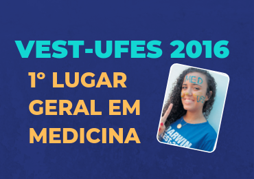 Darwin é primeiro lugar em Medicina no Vest-Ufes 2016