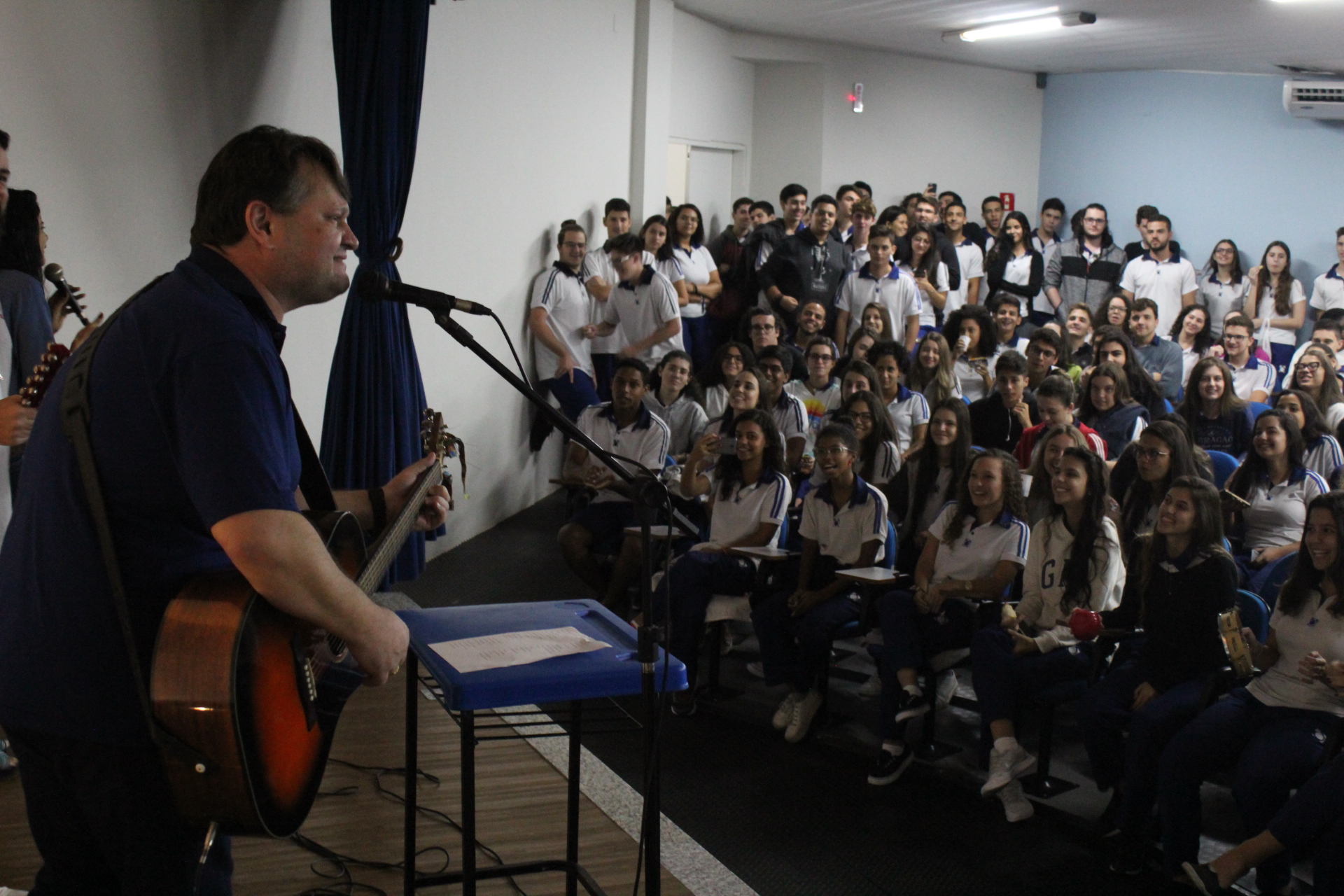 Recreio Musical ajuda a aliviar o estresse dos alunos