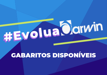 Veja aqui os gabaritos do #EvoluaDarwin