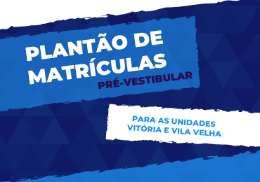 Plantão de Matrículas para o Pré-Vestibular é neste sábado (08)