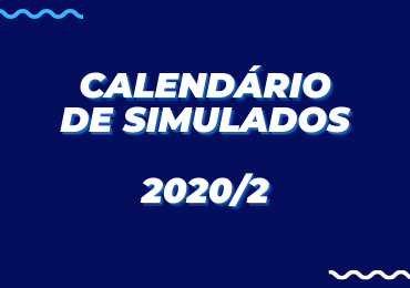 Acesse o Calendário de Simulados 2020/2 e organize-se!