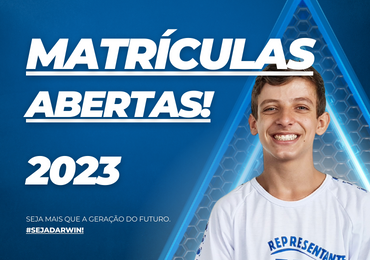 Estão abertas as #MatrículasDarwin 2023! Faça aqui!