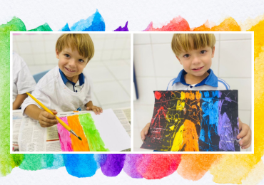 Diversão para o Infantil V com “Pintura Mágica”!