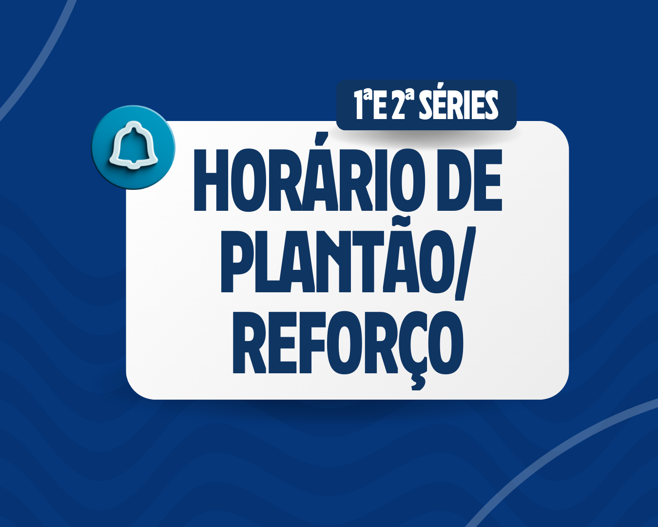 Confira o horário de plantão/ reforço